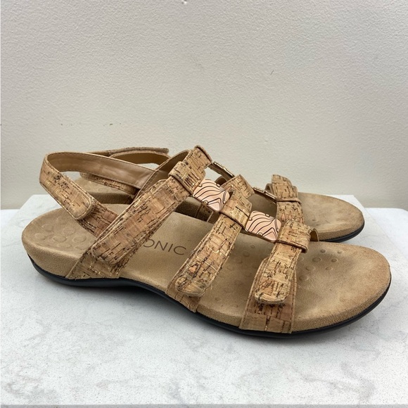 Vionic Amber Cork Sandals Walking Travel Outdoor - Picture 3 of 11